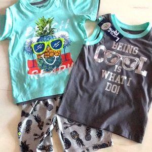 Little Rebels 3 piece short set. NWT